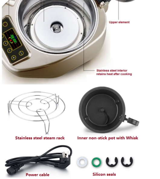 Full Automatic Cooking Machine,Intelligent Multi Cooker,Multi-Function  Non-Stick Pan Stir-Fry Machine Cooker,360° Rotating Heating Pot Stirrer,  for